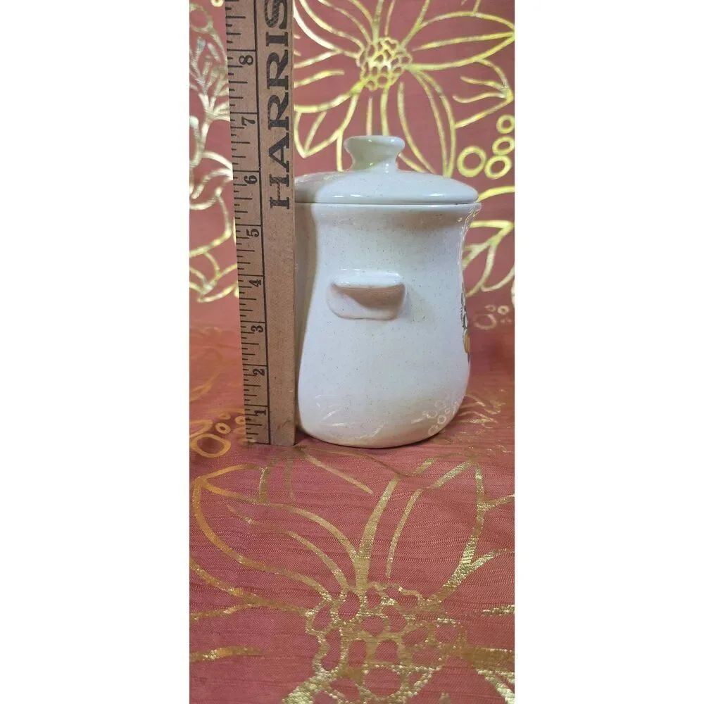 Mid-century Stoneware with Internal Strainer Insert